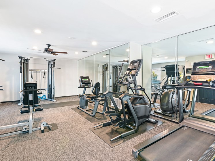 Fitness Center at Bookstone and Terrace Apartments in Irving, Texas